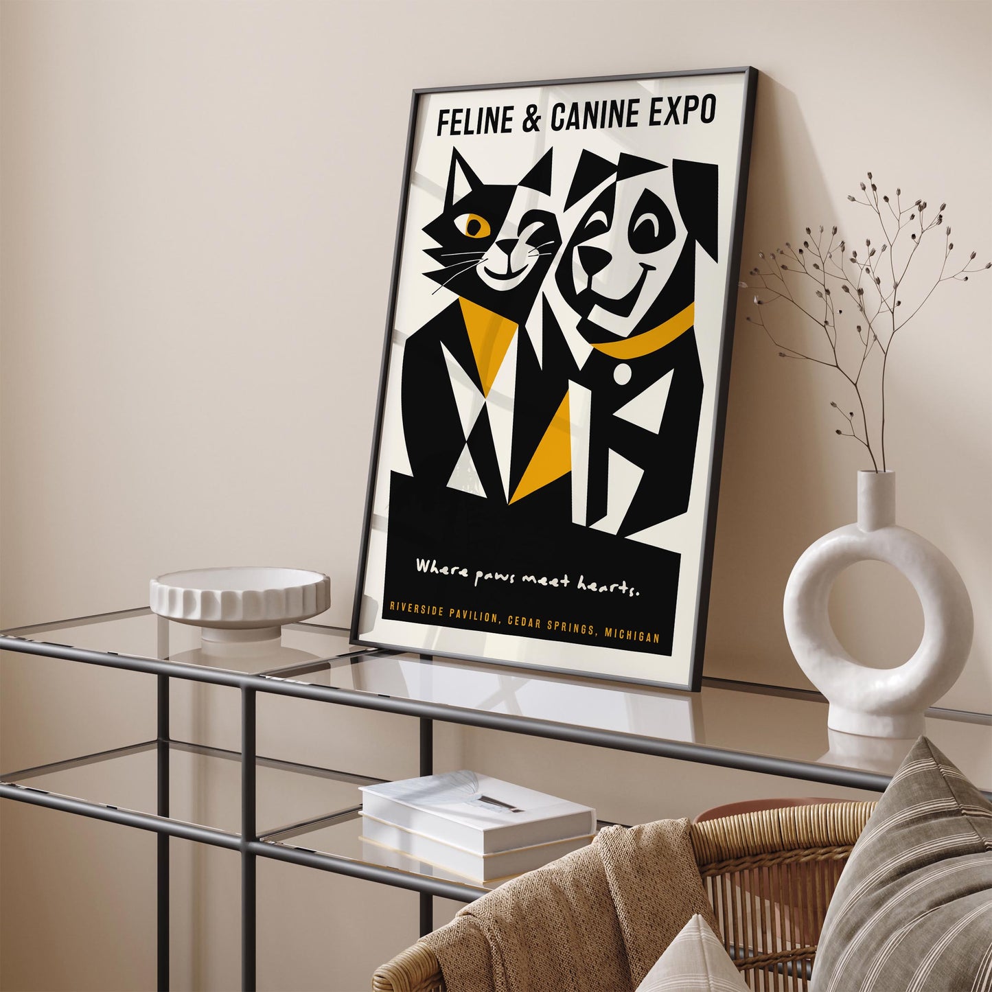 Michigan Cat and Dogs Expo Poster