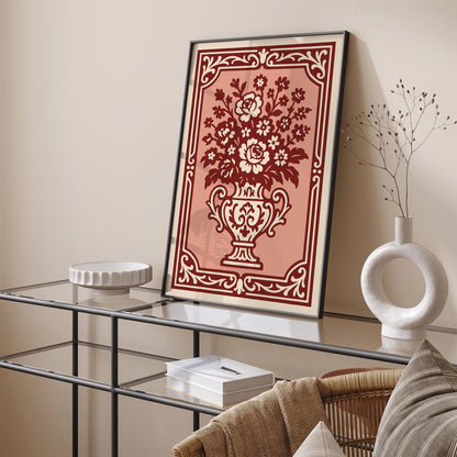 Rococo Bouquet of Flowers Poster
