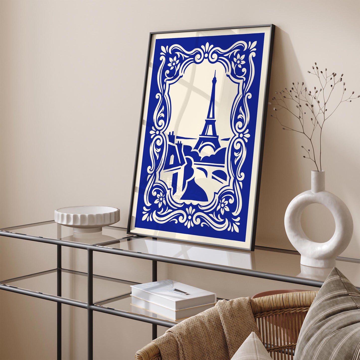 Paris Poster – Blue French Wall Art