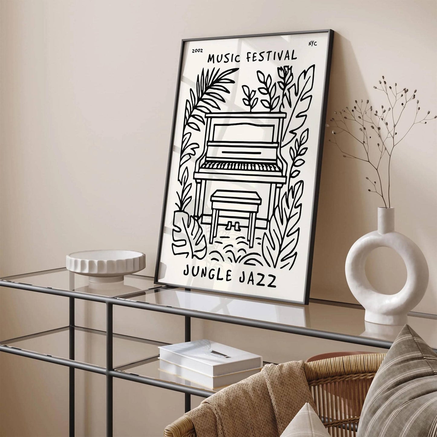 Jungle Jazz Music Festival 2002 NYC Poster