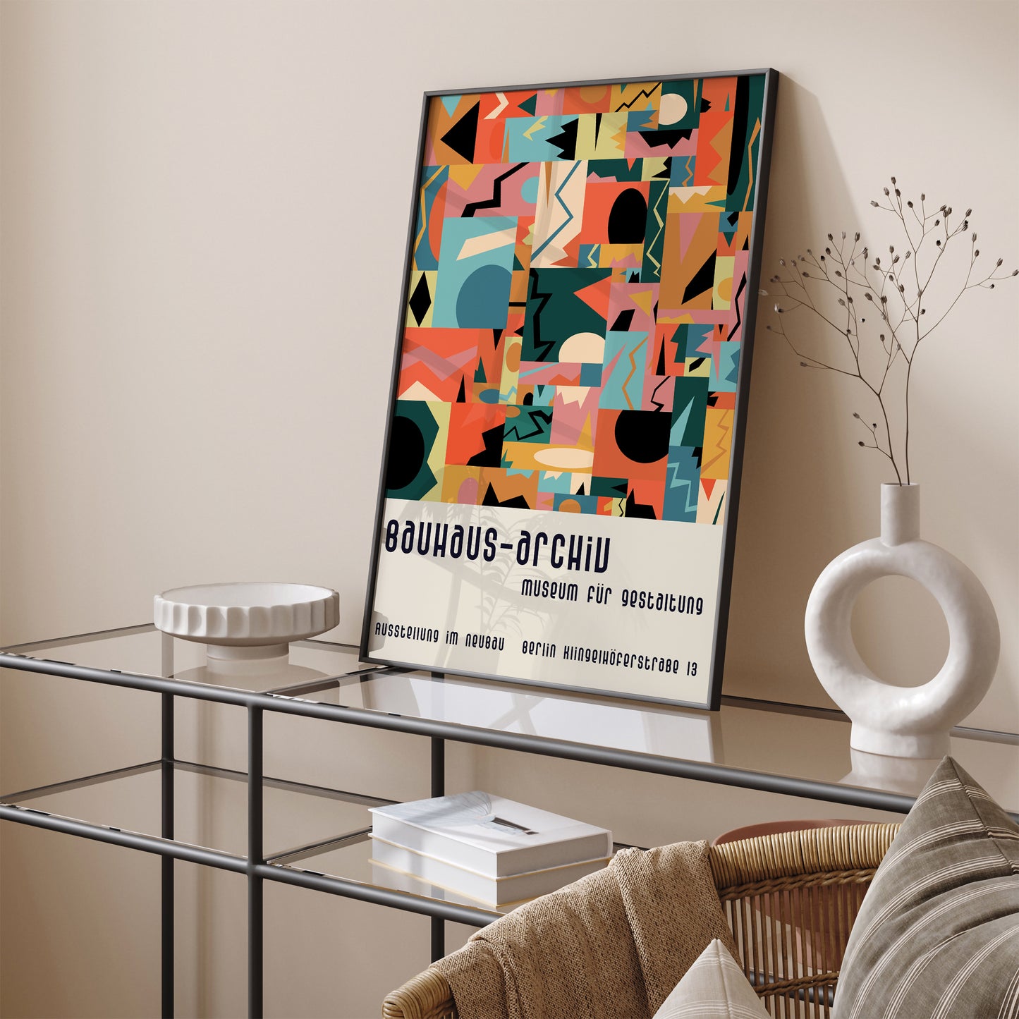 Bauhaus Archiv Retro Exhibition Art Print