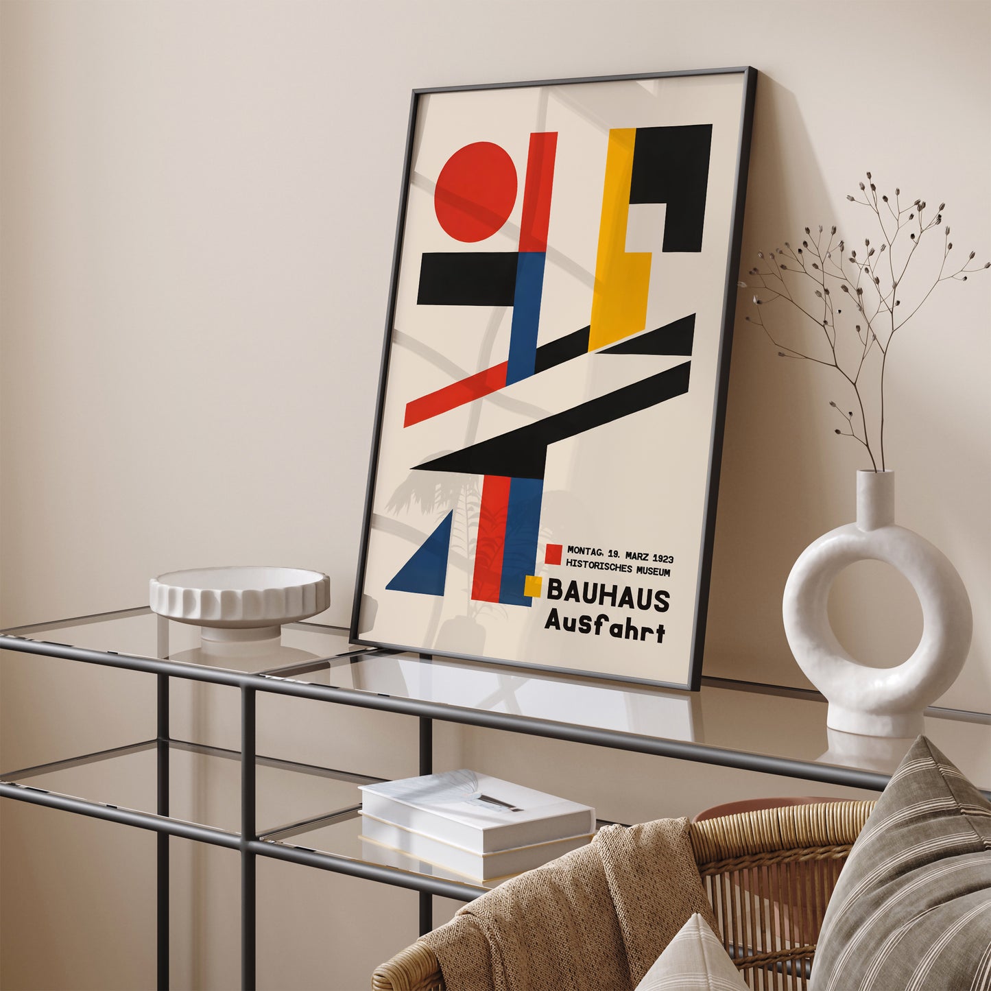 Bauhaus Ausfahrt Geometric Poster