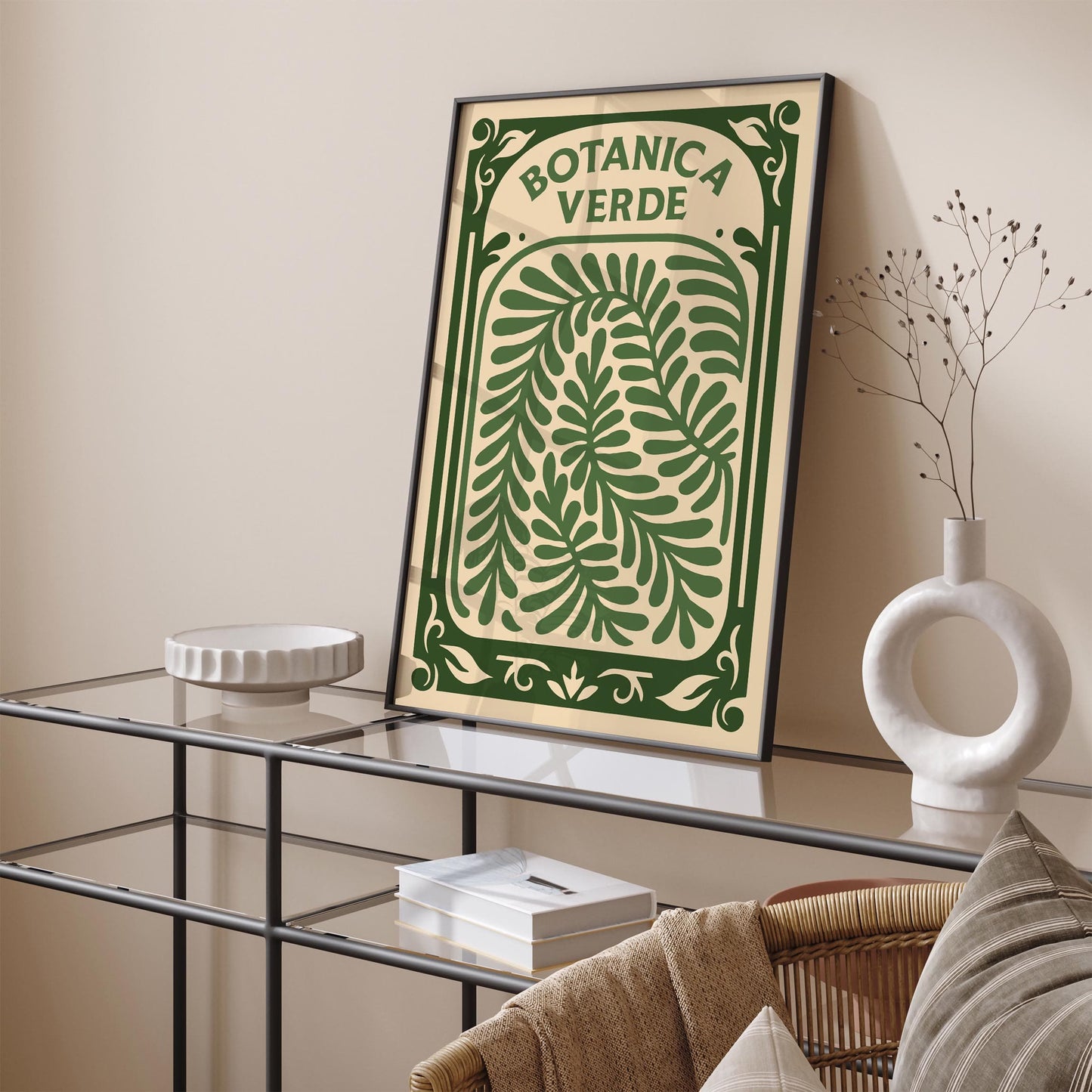 Green Botanical Print - Botanica Verde Poster