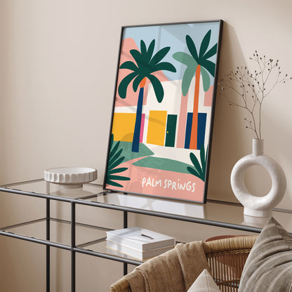 Palm Springs Modern Travel Poster