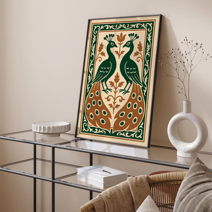 Vintage Art Nouveau Peacock Art