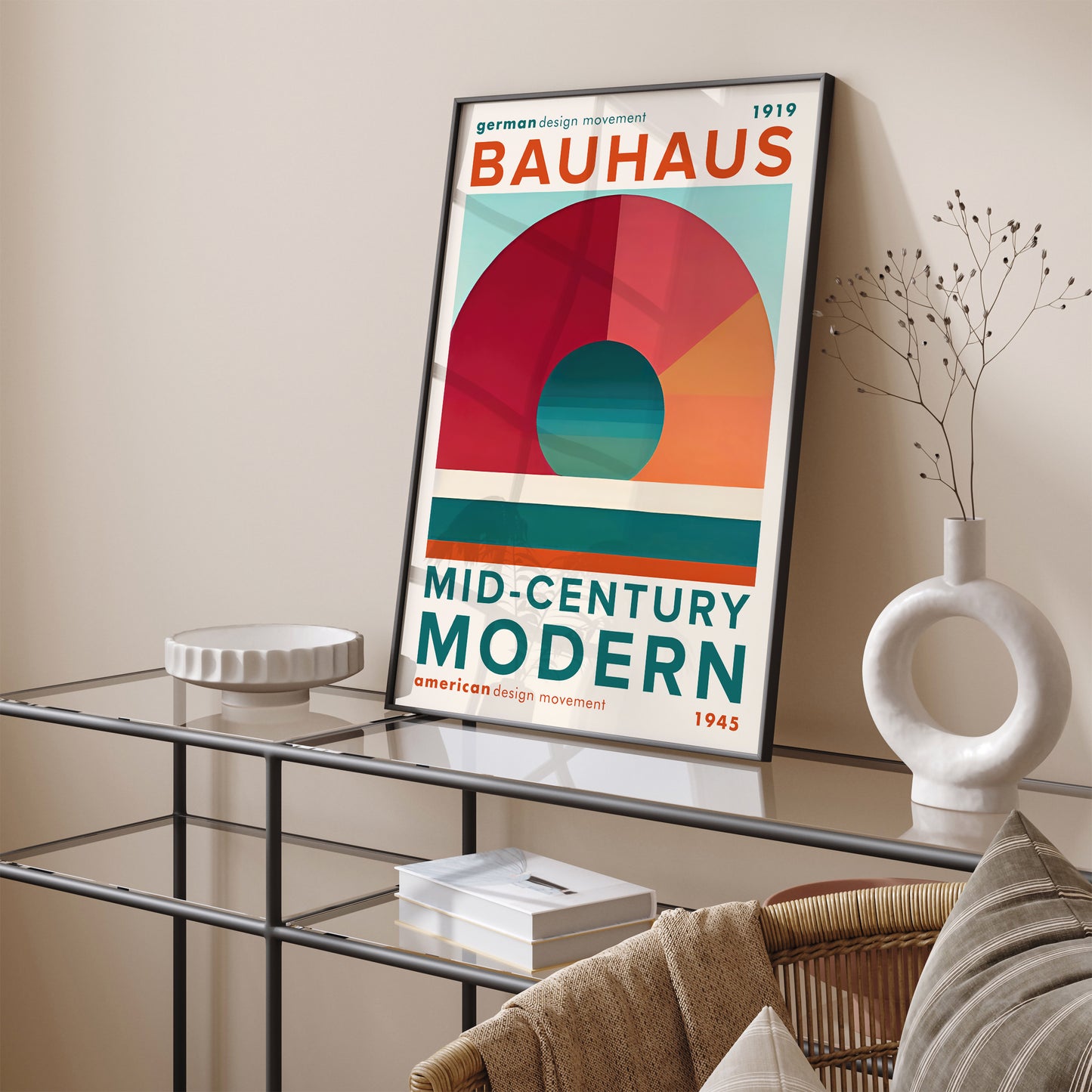 MDM Bauhaus Geometric Art Print 2024