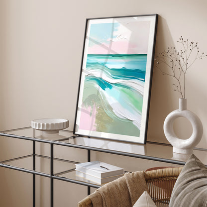 Ethereal Waves: Abstract Painting Print for Your Space