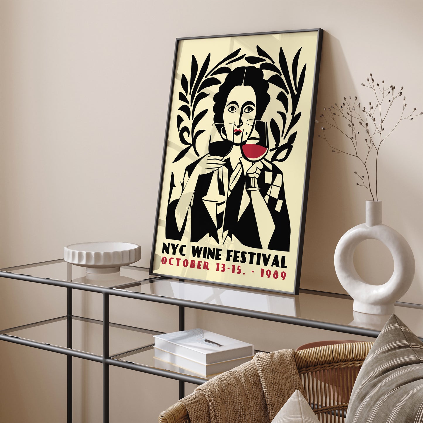 Vintage New York City Wine Festival Poster