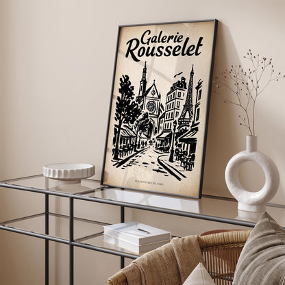 Rue Montorgueil Paris - Vintage Travel Art Print
