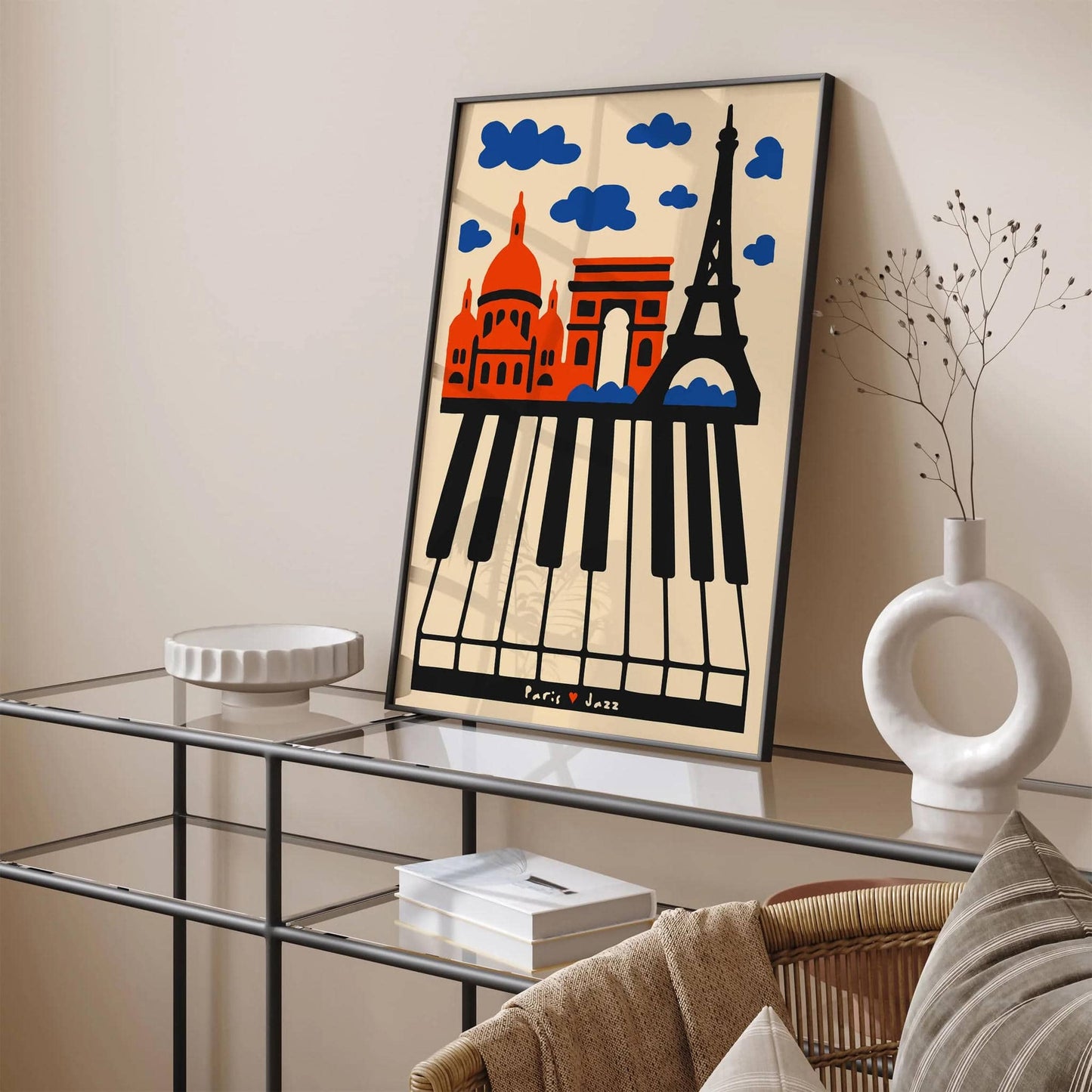 Jazz in the Heart of Paris Poster - Music Art Print 2025