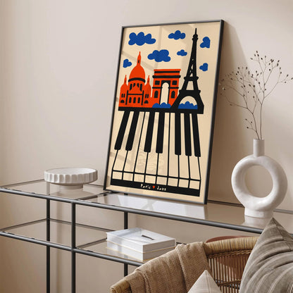 Jazz in the Heart of Paris Poster - Music Art Print 2025