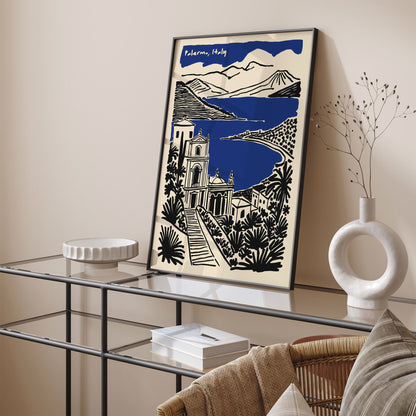 Palermo Italy Travel Poster