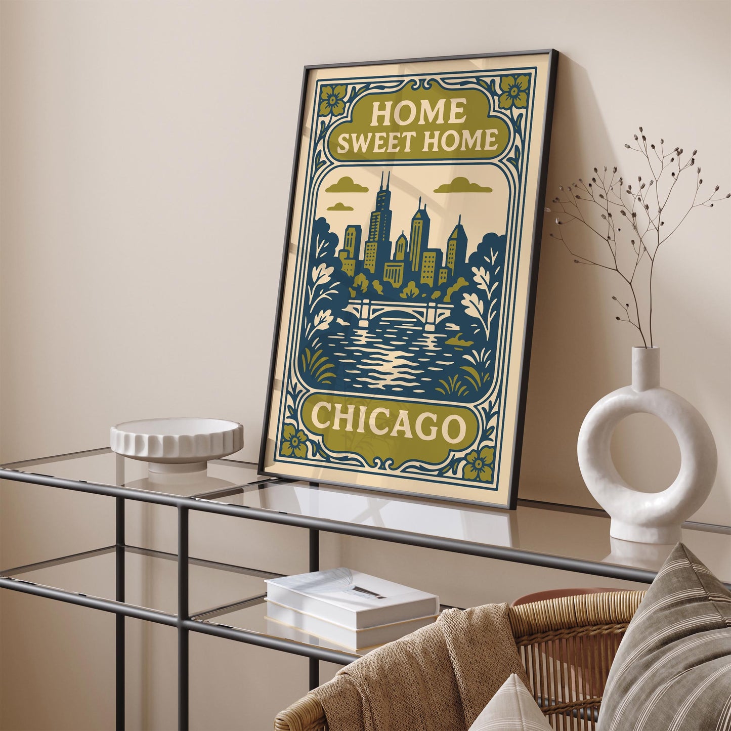 Chicago Home Sweet Home Poster