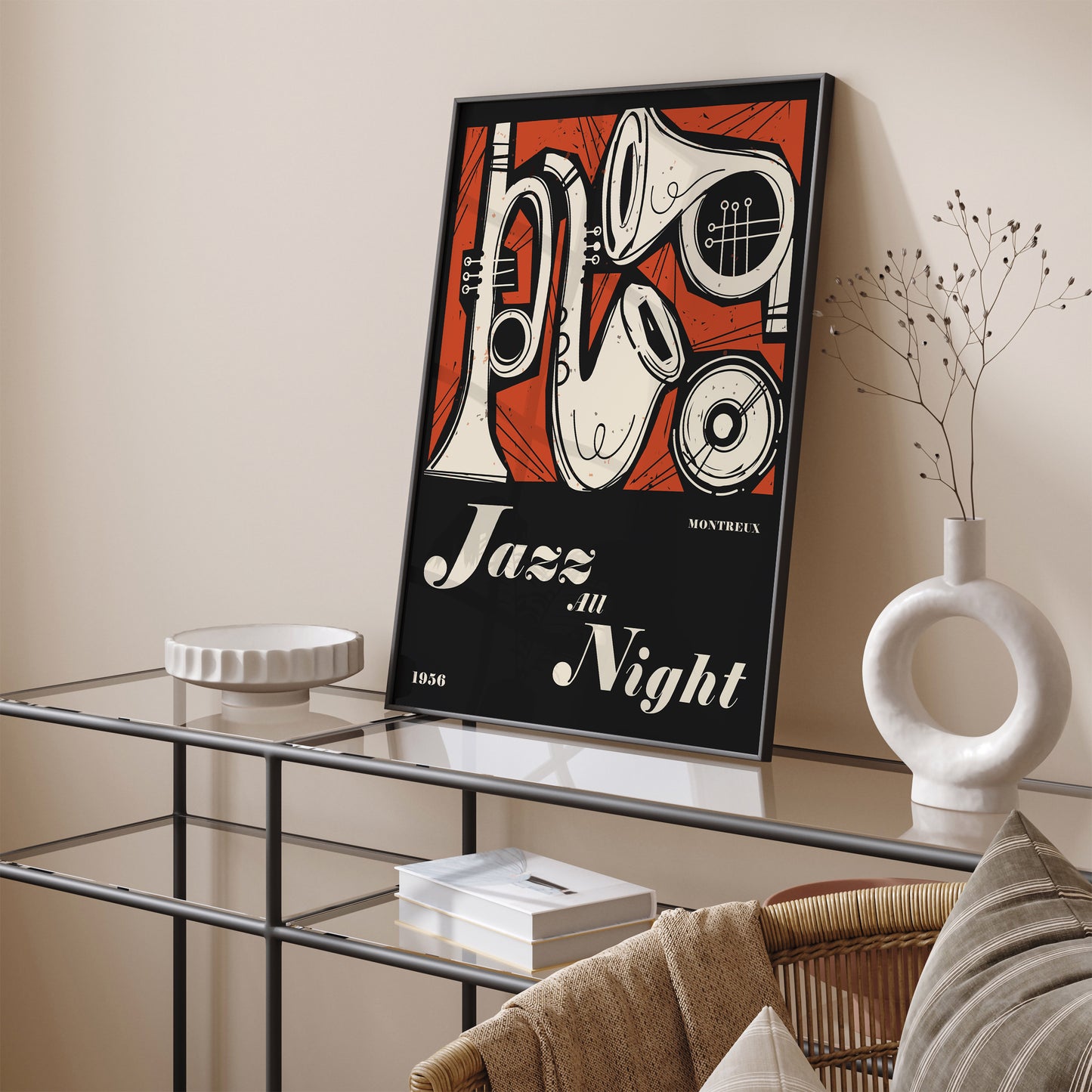 Jazz All Night, Montreux Music Poster