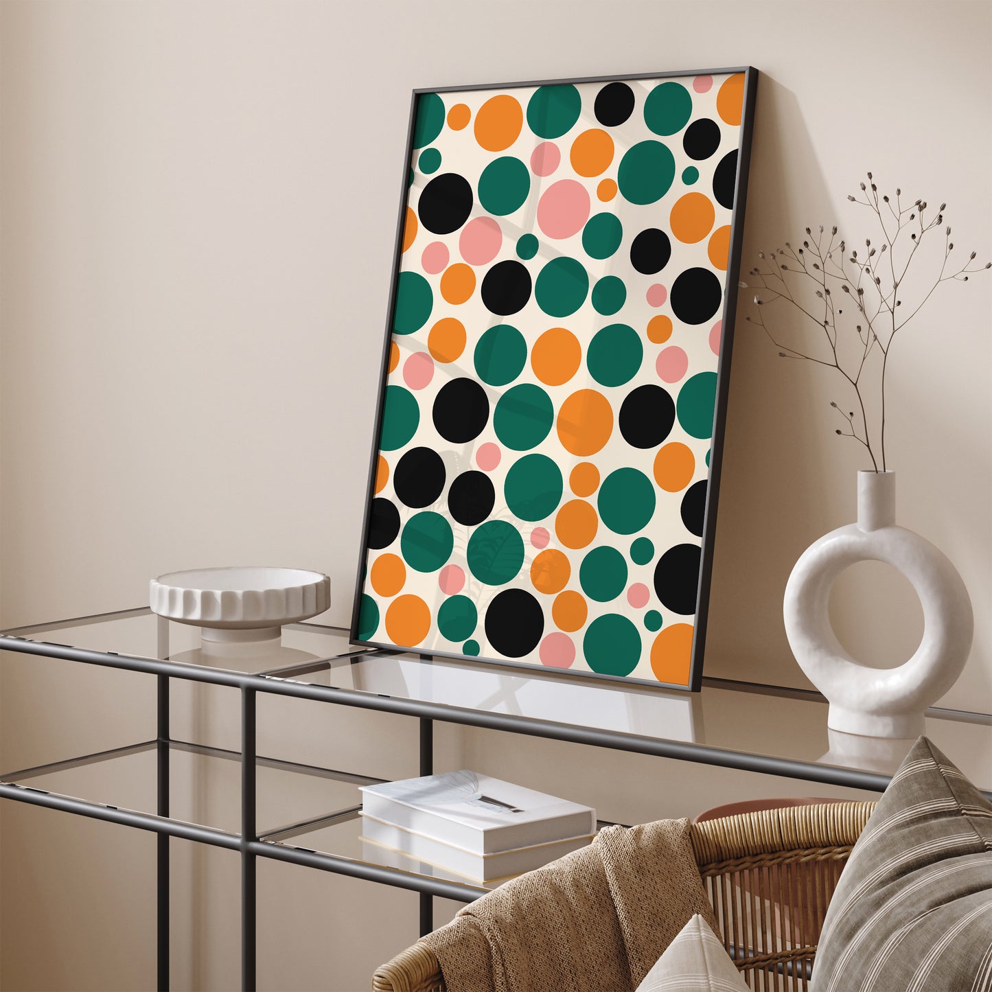 Mid-Century Modern Green Art Print