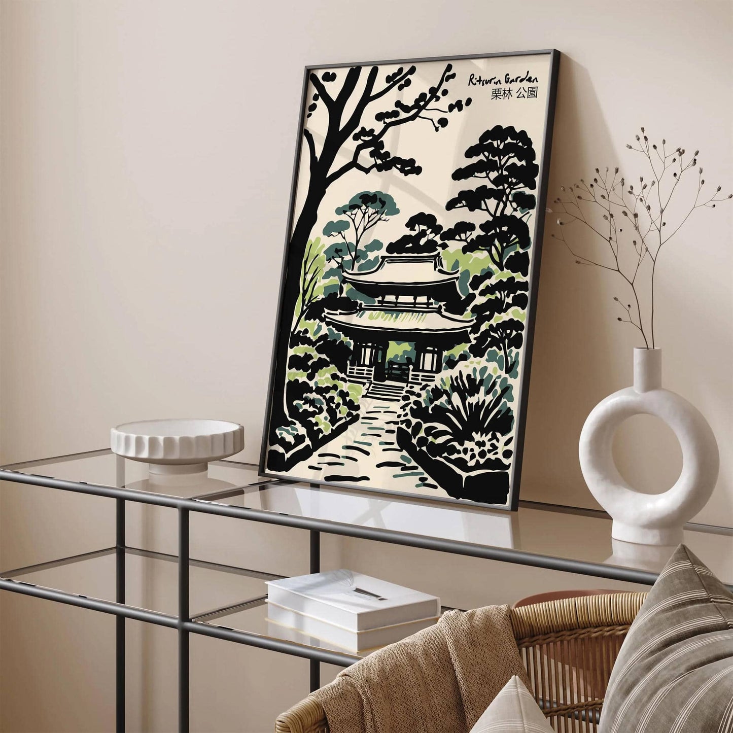Ritsurin Garden Japanese Nature Art Print