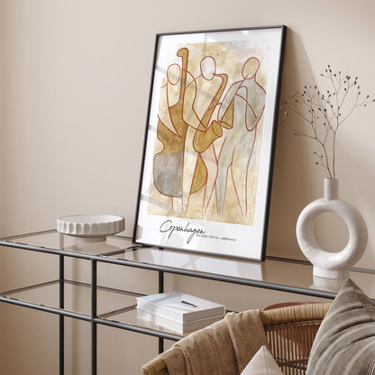 Copenhagen Jazz Music Festival Poster - Vintage Danish Wall Art