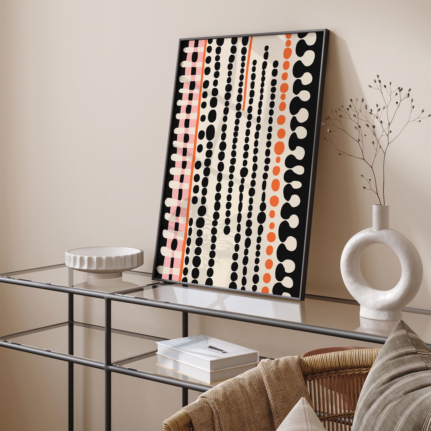 Abstract Farmhouse Decor Wall Art