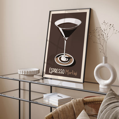 Espresso Martini Classy Wall Art Print