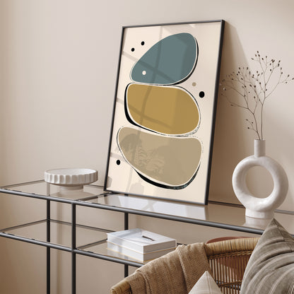 Neutral Home Decor Abstract Print