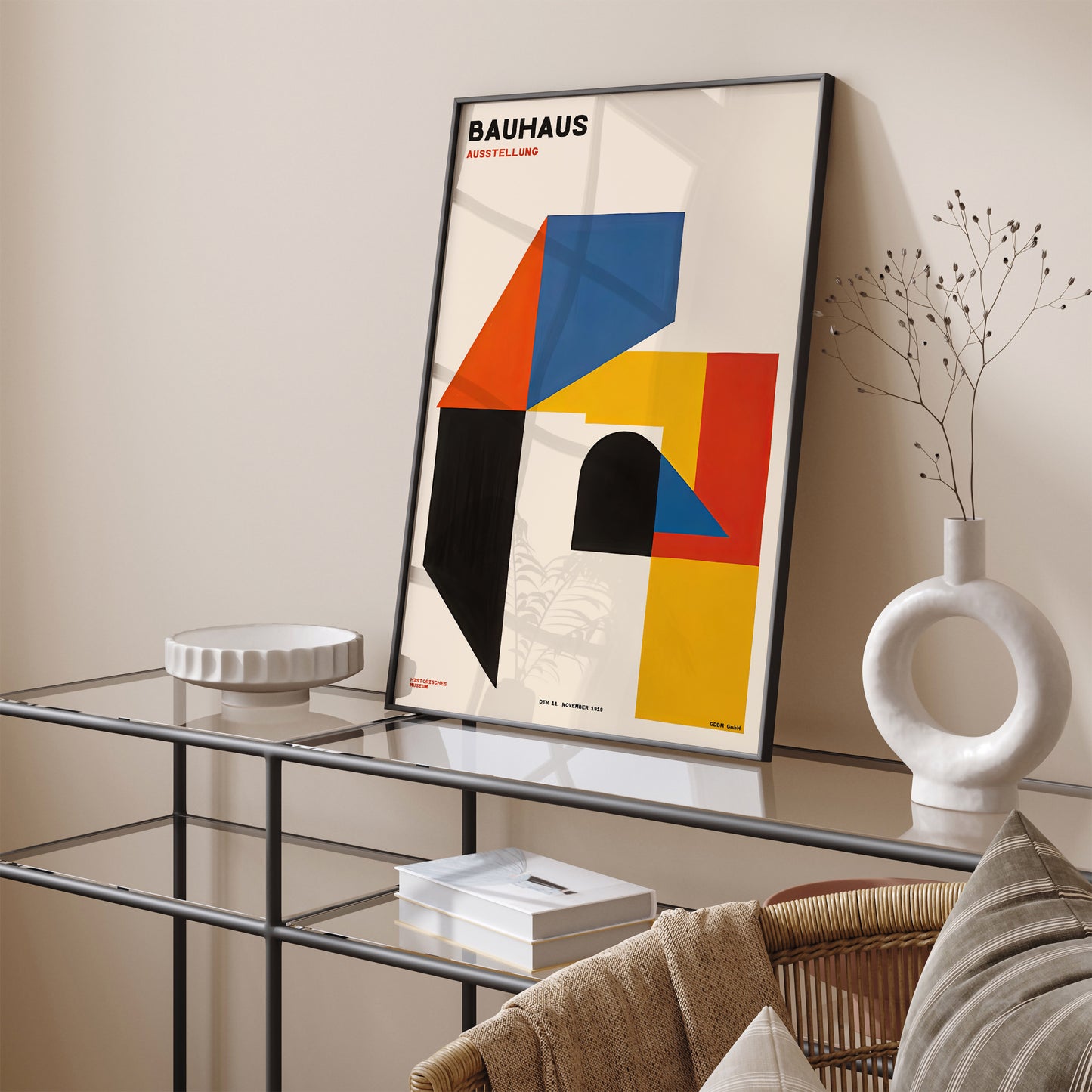 Bauhaus Exhibition Colorblocks Poster Print