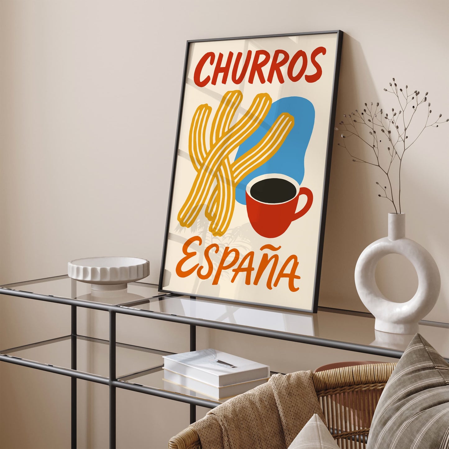 Churros Espana Food Art Print for Kitchen Wall Decor