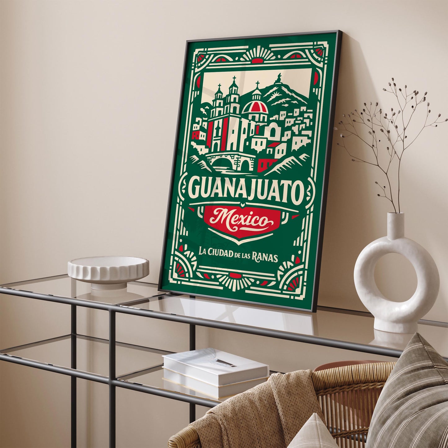 Guanajuato Mexico Cityscape Wall Art Poster Print