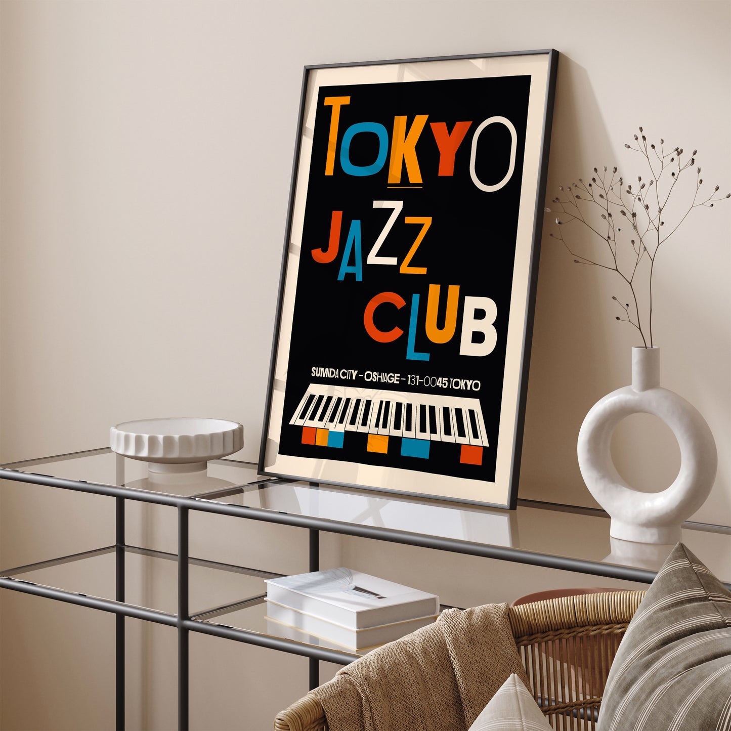 Tokyo Jazz Club Vintage Poster Print