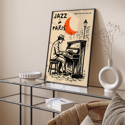 Jazz à Paris Vintage Music Poster