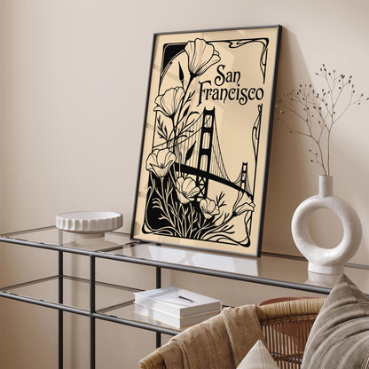 Art Nouveau San Francisco Poster