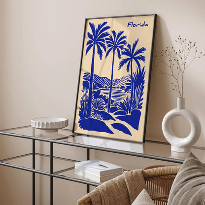 San Diego Blue Landscape Poster