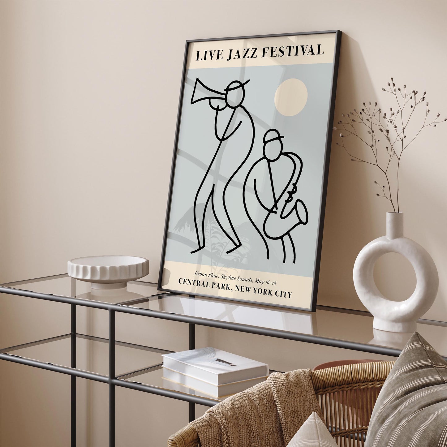 Live Jazz Festival, Central Park NYC Poster Print