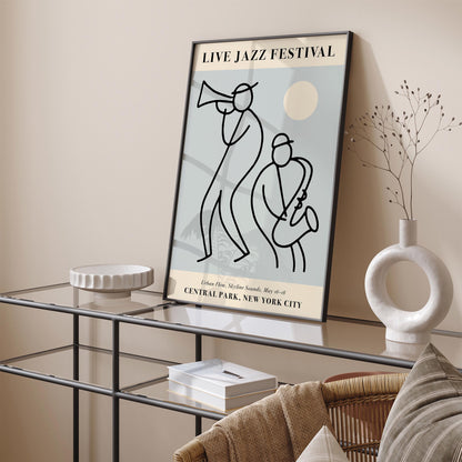 Live Jazz Festival, Central Park NYC Poster Print