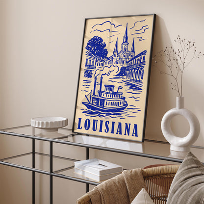 Louisiana Travel Poster