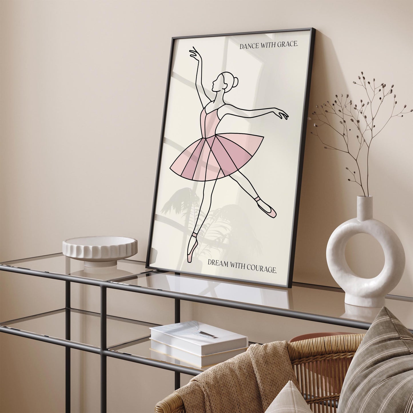 Ballet Wall Art - Inspirational Dance Quote Poster