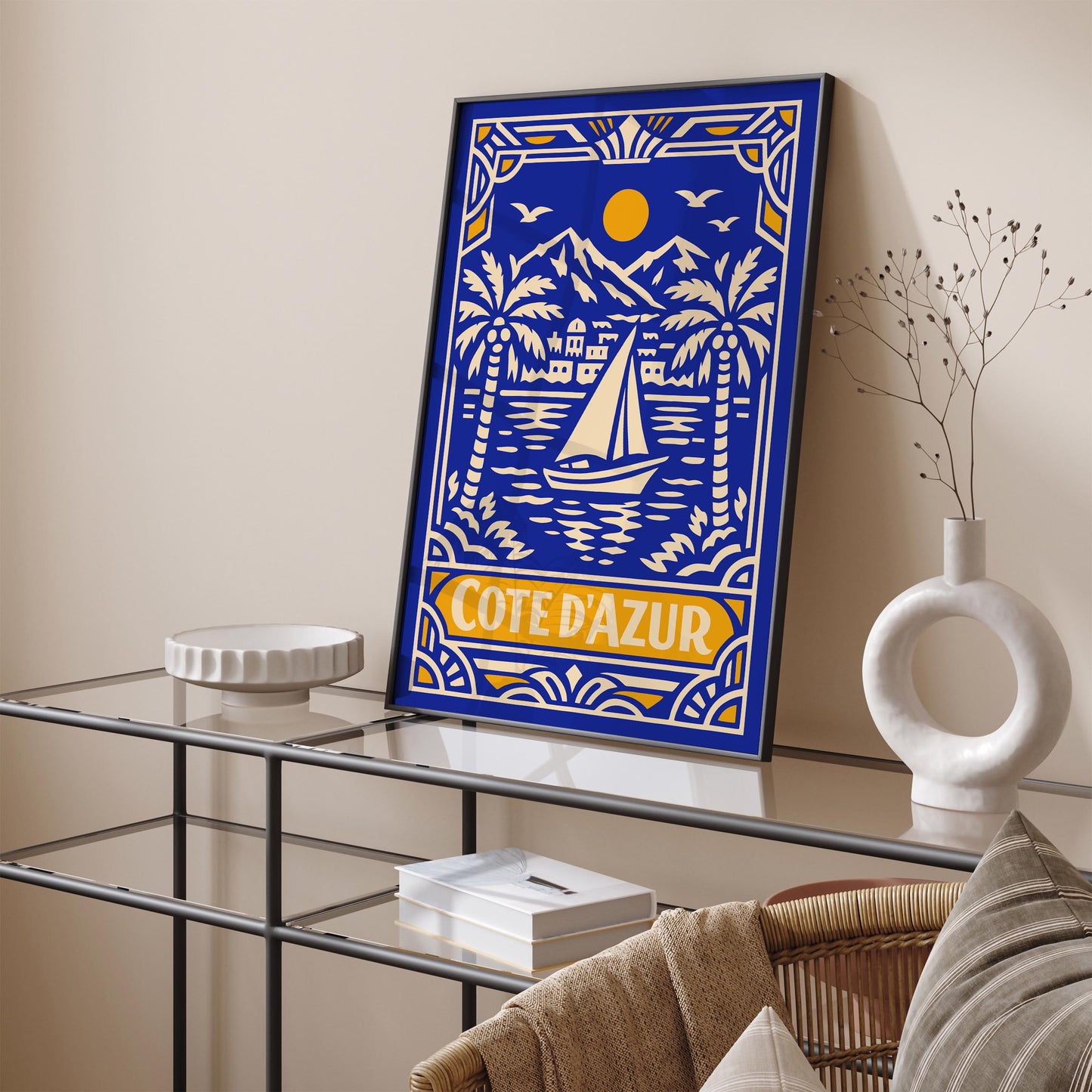 Côte d’Azur France Poster – Coastal Wall Art