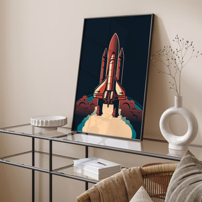 Minimal Space Shuttle Poster