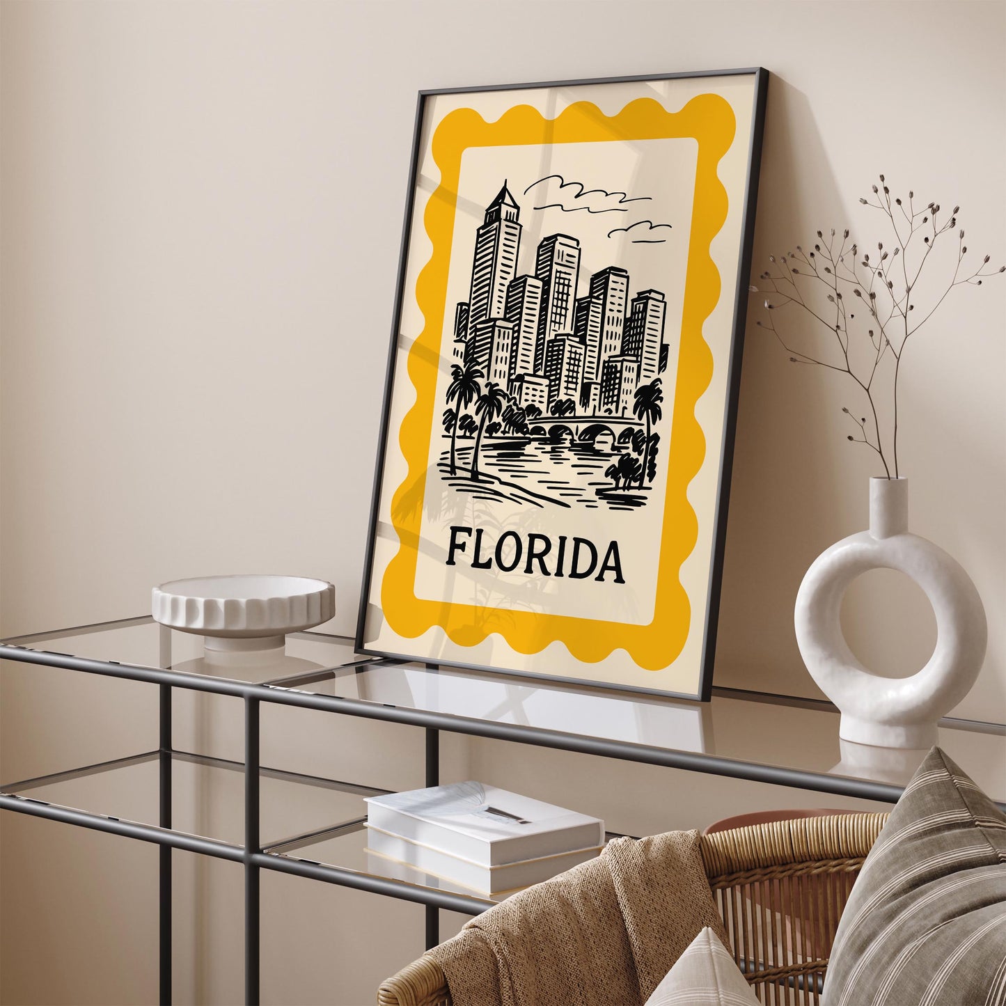 Florida Sketch Travel Poster