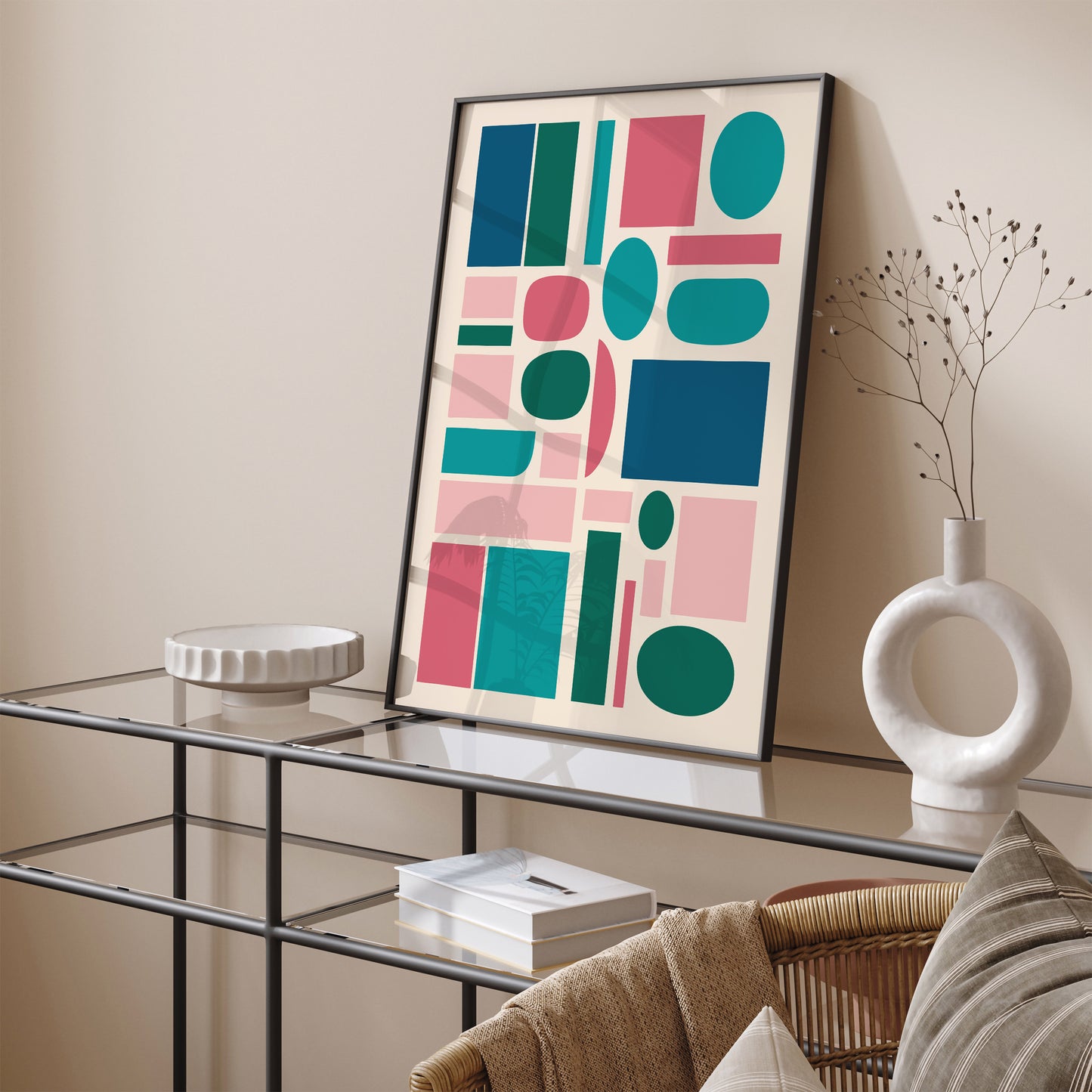 Mid Century Modern Abstract Art Print