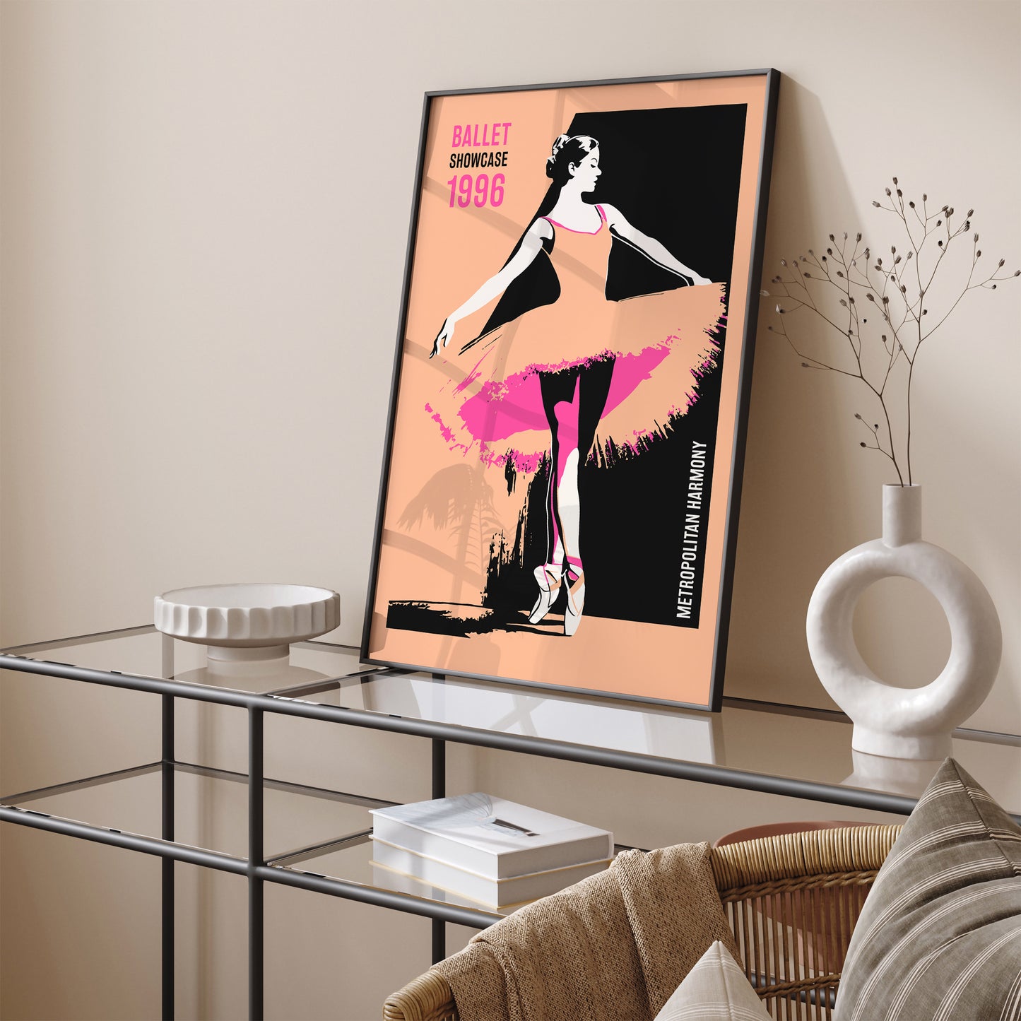 Retro Ballet Pop Art Poster