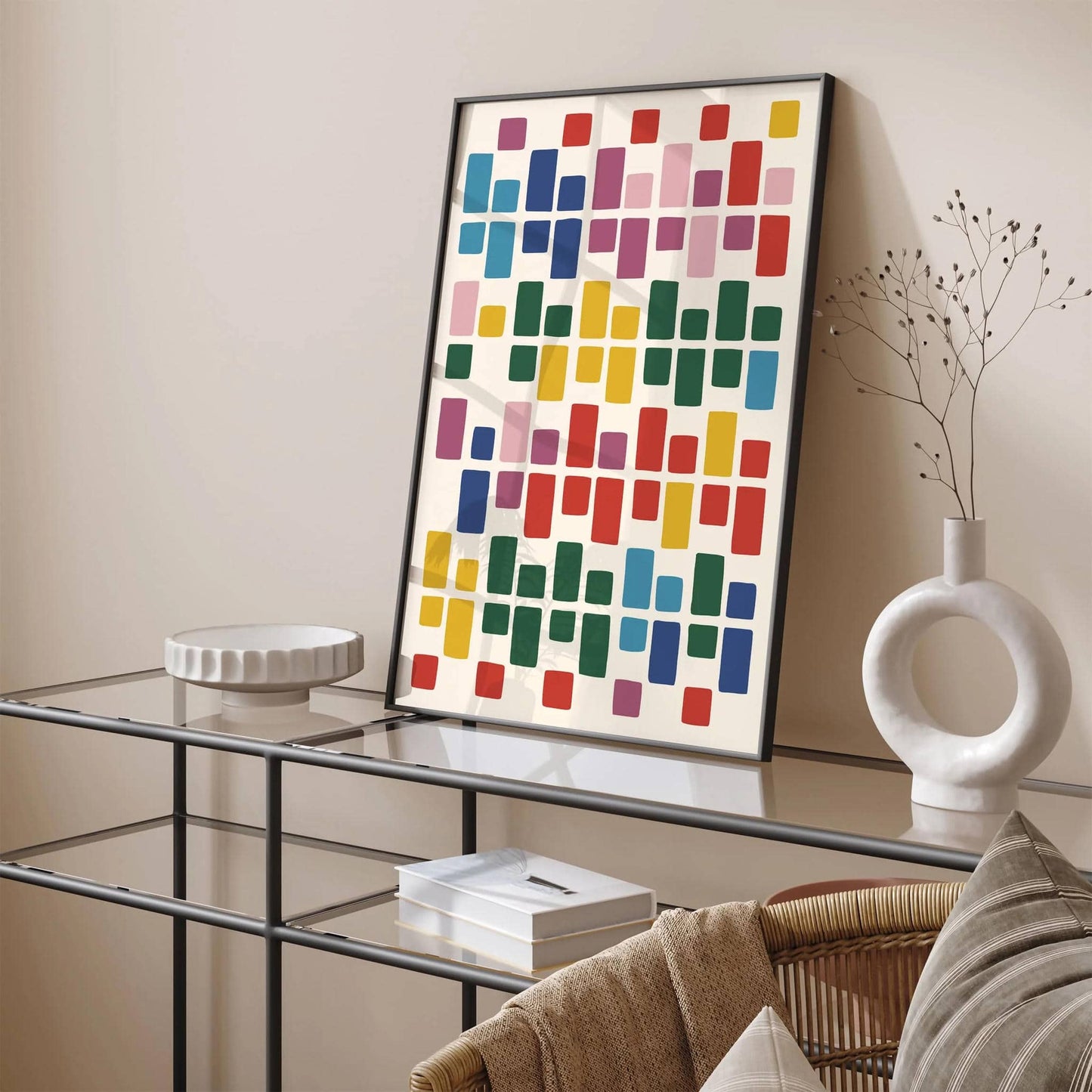 Mid Century Modern Abstract Poster