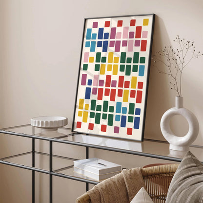 Mid Century Modern Abstract Poster