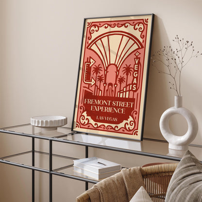 Fremont Street Las Vegas Poster - Cityscape Travel Art