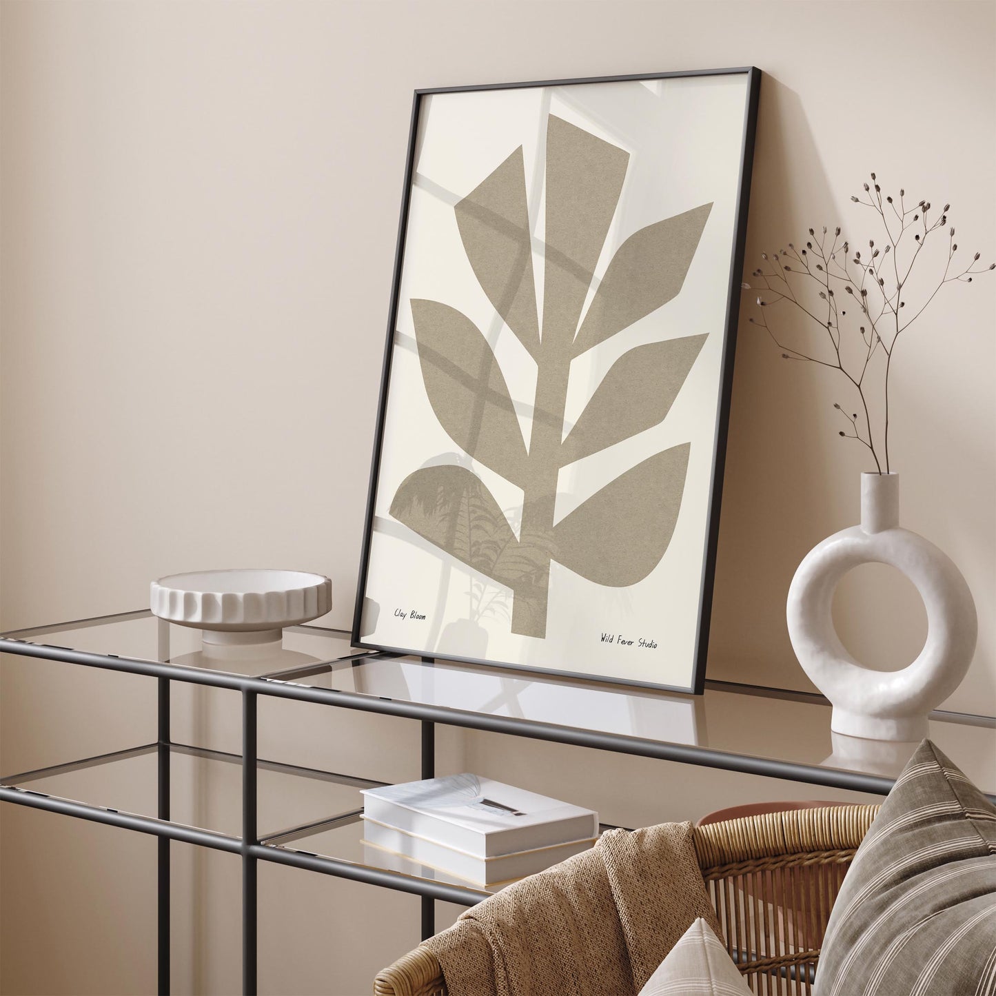 Clay Bloom Minimalist Poster