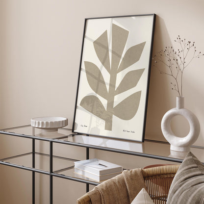Clay Bloom Minimalist Poster