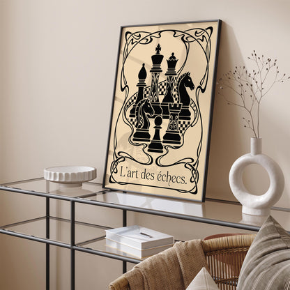 Vintage Chess Poster