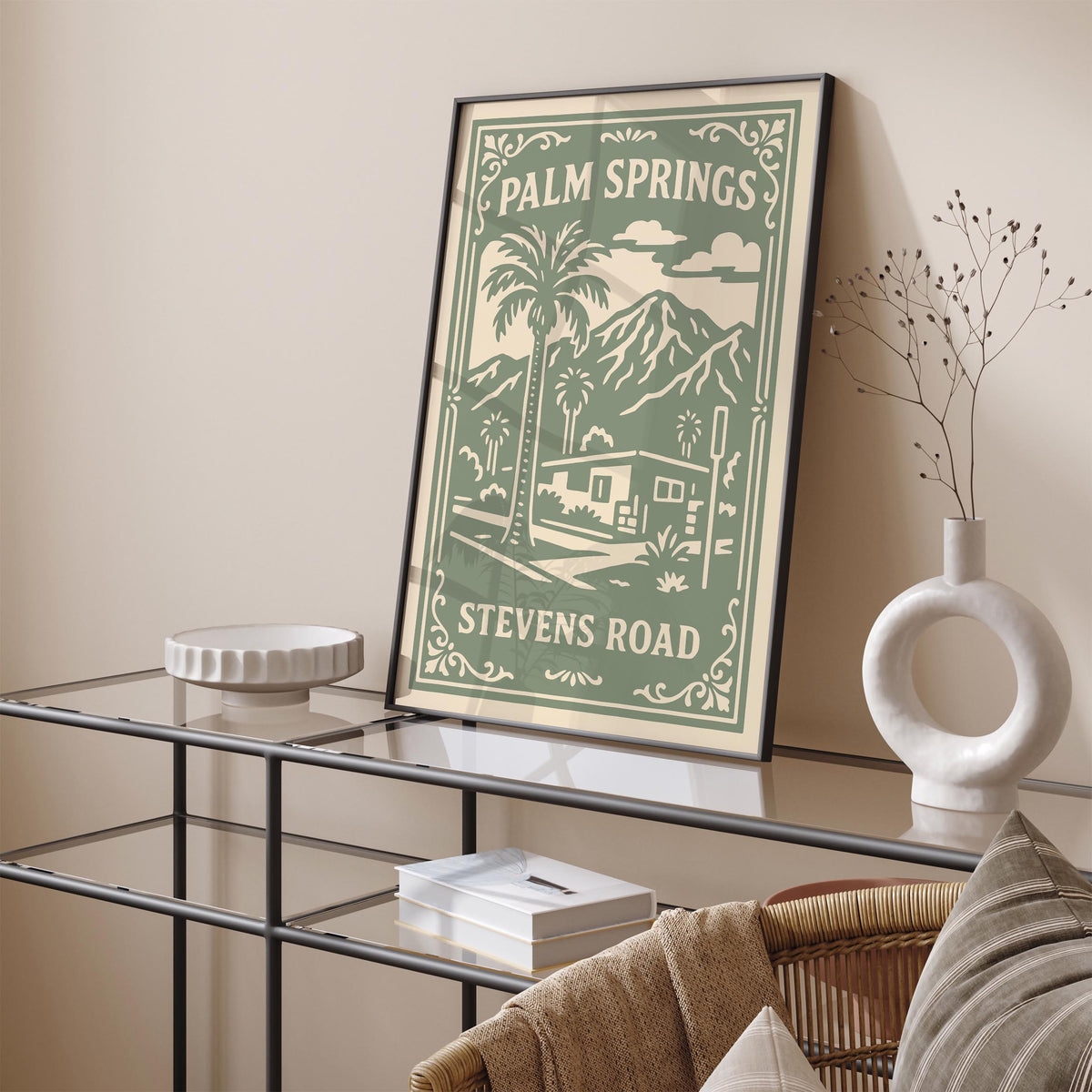 Palm Springs Steven Road California Cityscape Poster