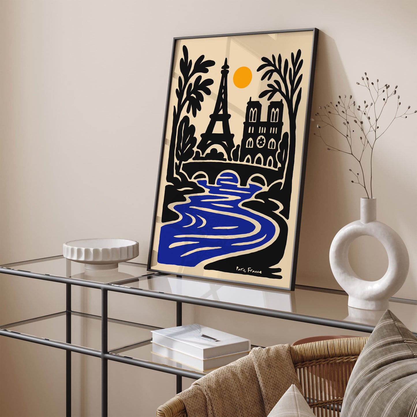 Paris France Cityscape Eiffel Tower Poster