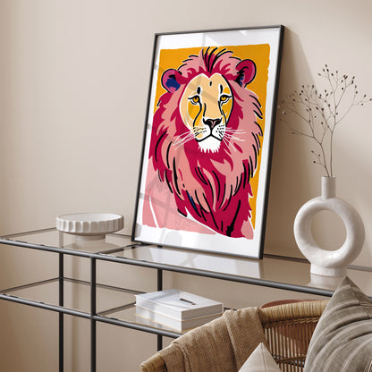 Noble Lion Cute Art Print