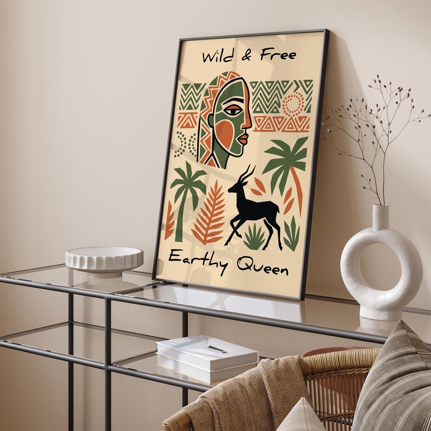 Earthy Queen Wild & Free Poster